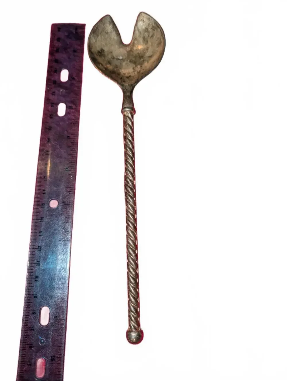 Vintage Italian Twisted Handle Spoon